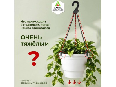 Усиленные усы для кашпо 52 см: новинка от компании «АминаТрейд»