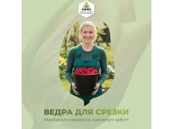 Обеспечьте идеальную свежесть тюльпанов к 8 Марта: Профессиональные ведра для срезки от Амина