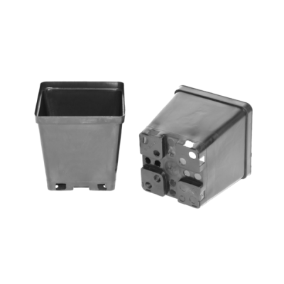 Горшок 15x15x15см, объем 2,7л, литой (IP-15e)