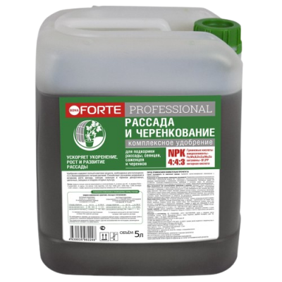 Удобрение Bona Forte Professional РАССАДА И ЧЕРЕНКОВАНИЕ, канистра 5 л